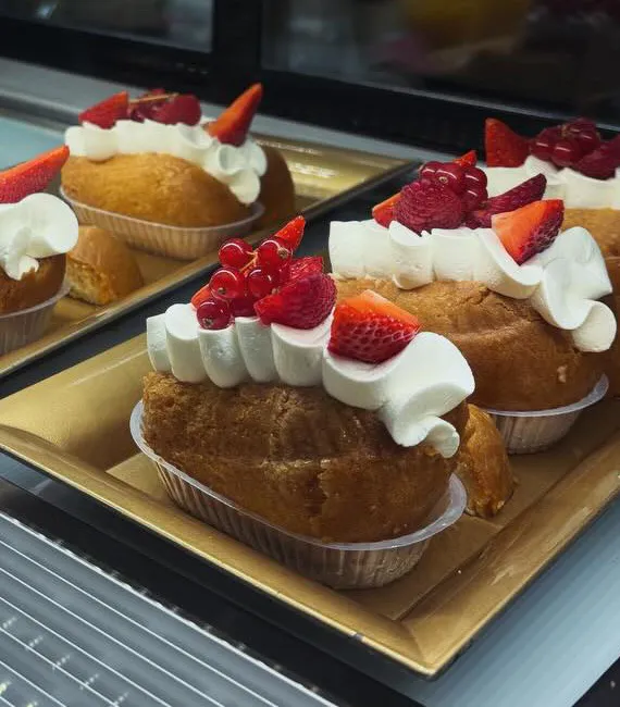 Desserts aux fruits rouges proposés au comptoir MASCI
