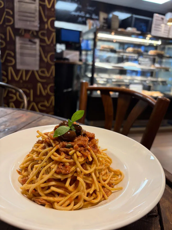 Plat de pâtes servi chez MASCI