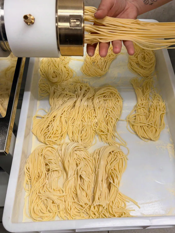 Pâtes fraîches préparées chez MASCI